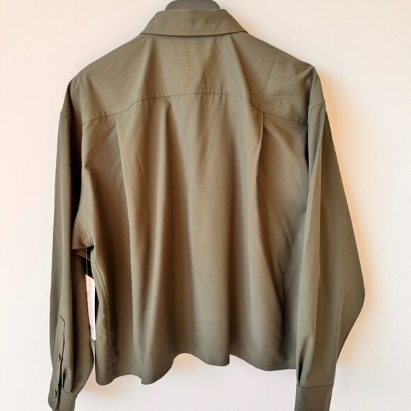 NWT Athleta Cropped Stretch Tech Top Long Sleeve - Picture 5 of 9